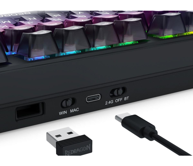 Redragon Bartlett Amethyst (Magnetic Wireless 8K) - 1517984 - zdjęcie 6